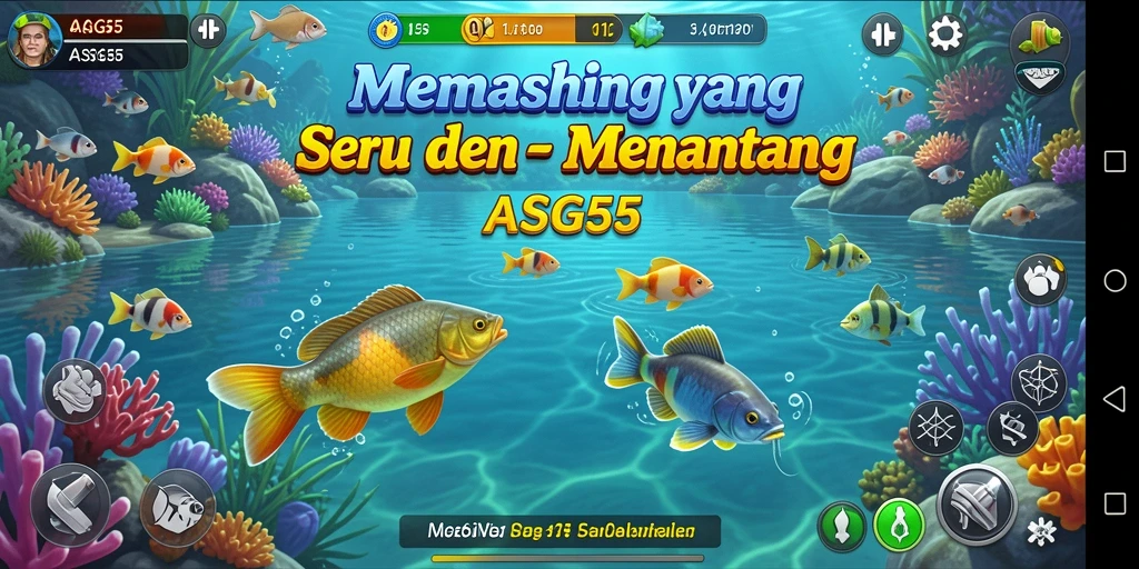 Tampilan menakjubkan dari gameplay ASG55 saat memancing.