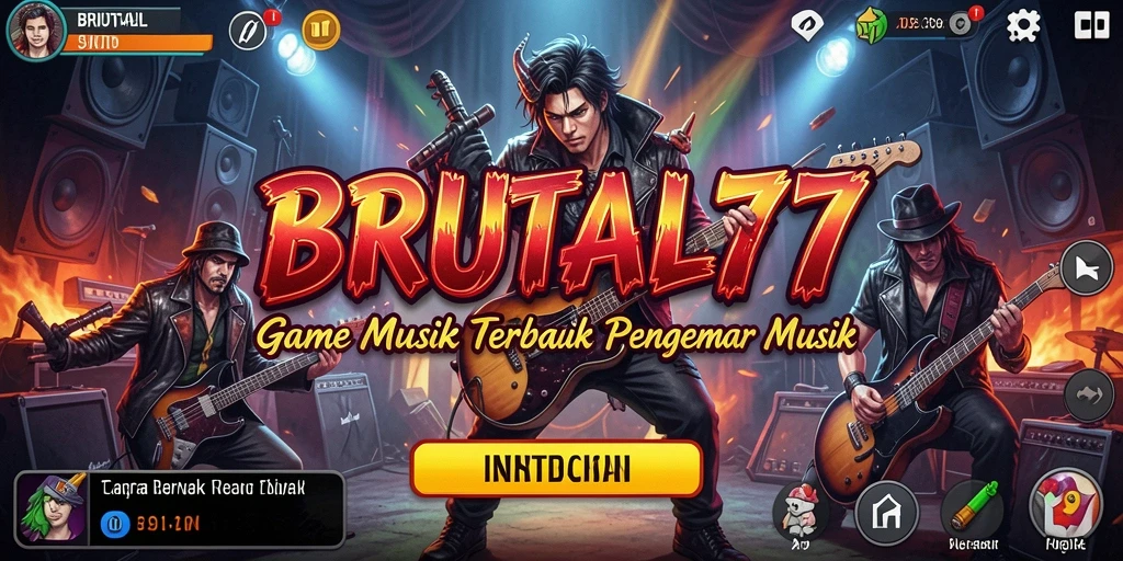 Tampilan gameplay BRUTAL77 yang seru dan interaktif.