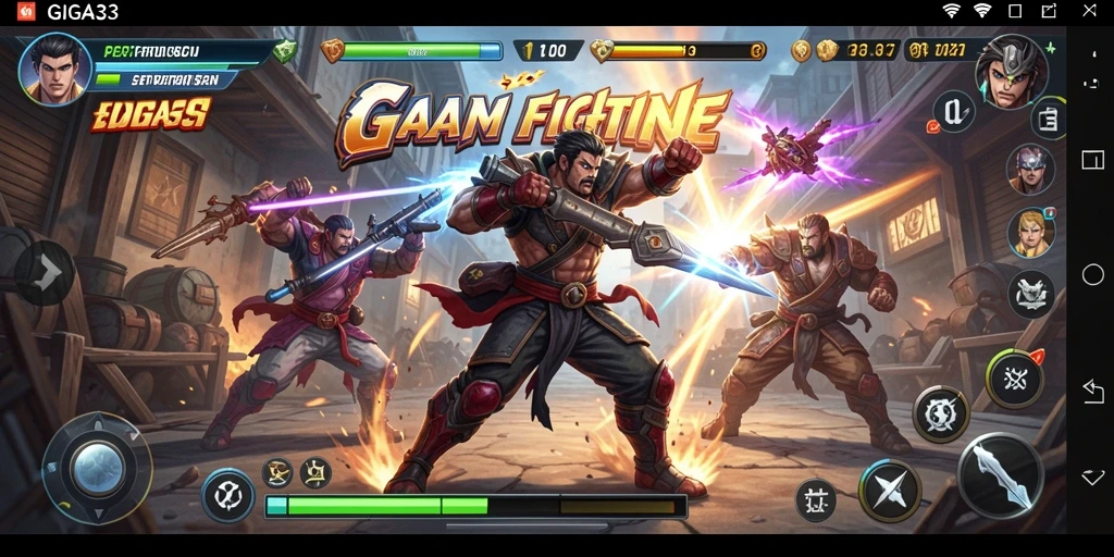 Tampilan gameplay seru dari GIGA33 yang penuh aksi.