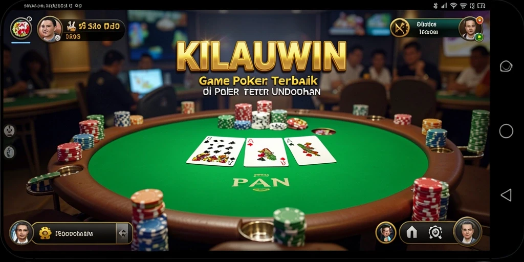 Tampilan gameplay Poker KILAUWIN yang menarik dan interaktif.