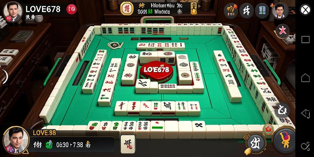 Screenshot LOVE678 menampilkan gameplay Mahjong yang seru dan menantang.