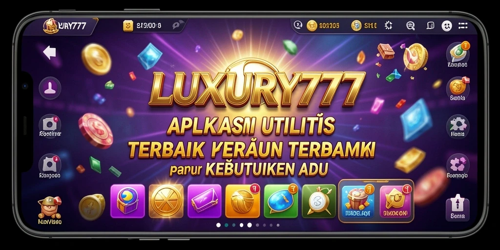 Tampilan utama LUXURY777 yang intuitif dan mudah dinavigasi.