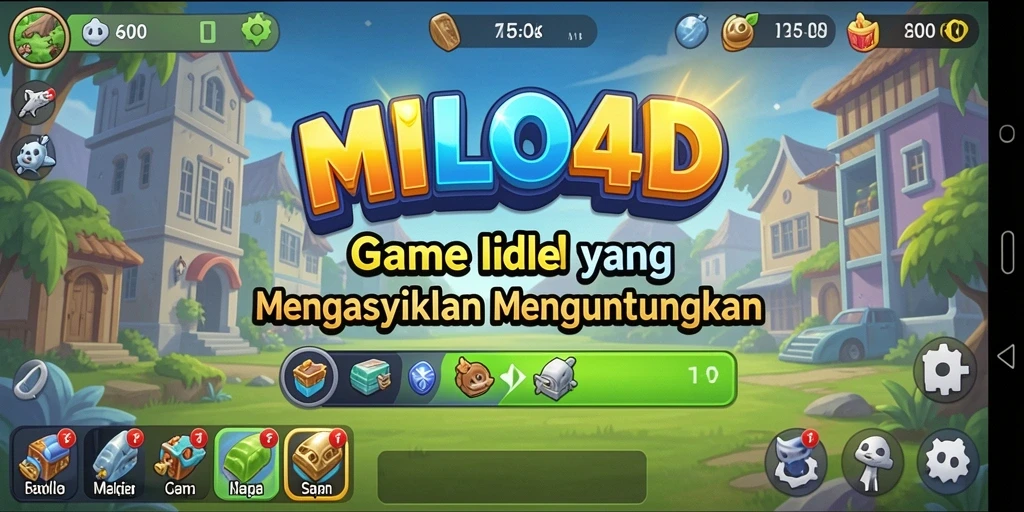 Tampilan gameplay menarik dari MILO4D yang penuh aksi Idle.