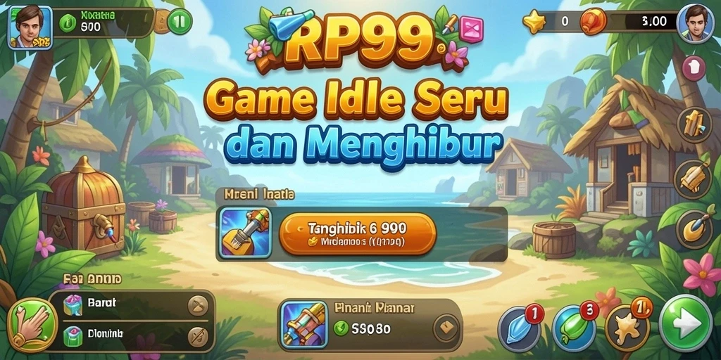 Tampilan gameplay RP99 yang menarik dan intuitif.