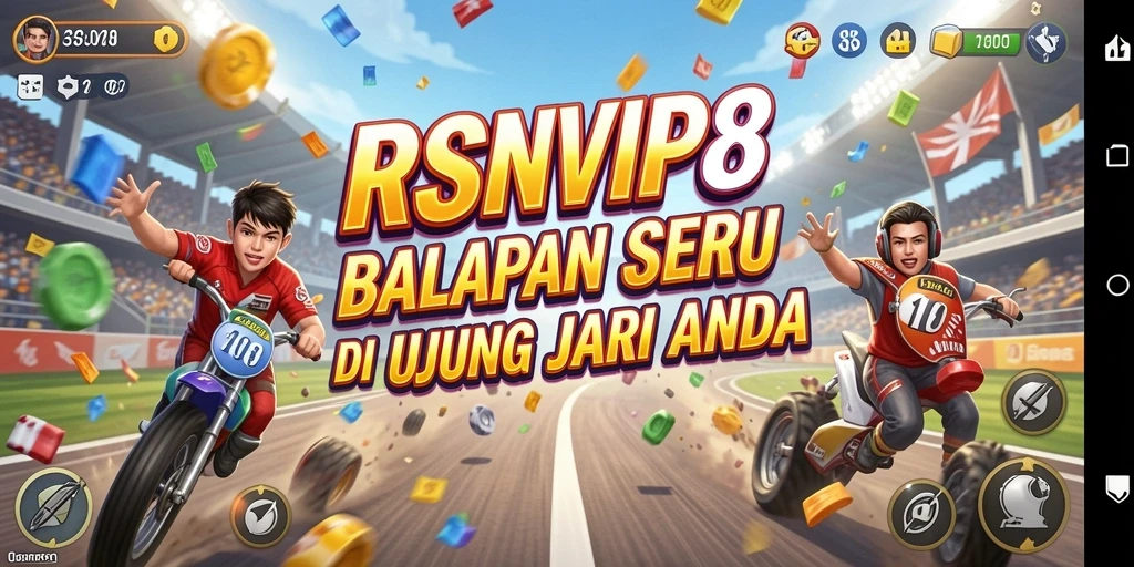 Tampilan menarik gameplay balapan di RSNVIP8.