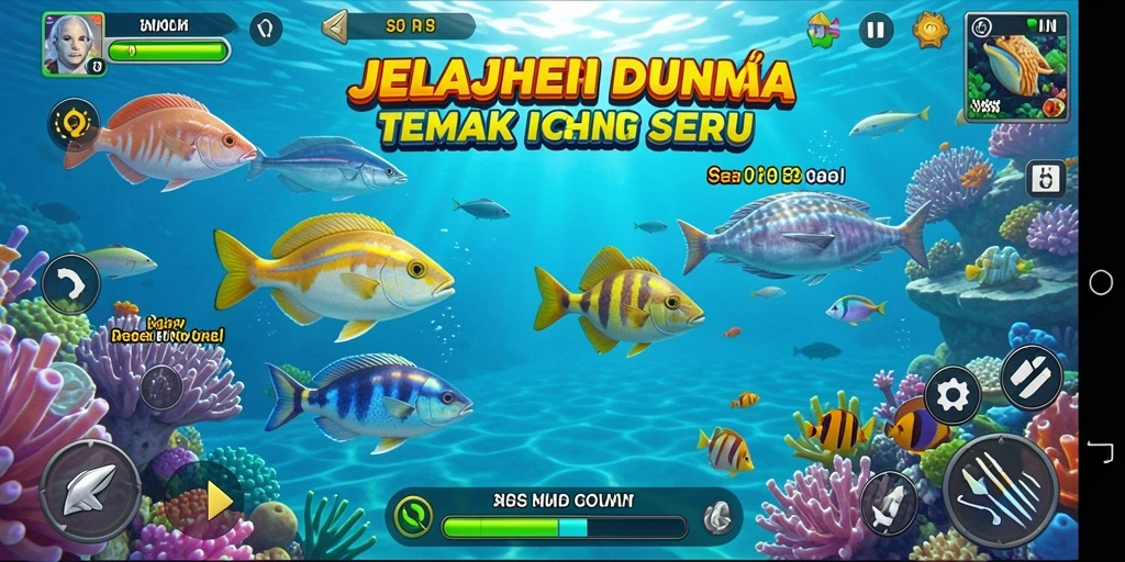 Screenshot permainan menunjukkan aksi seru Tembak Ikan di V89.
